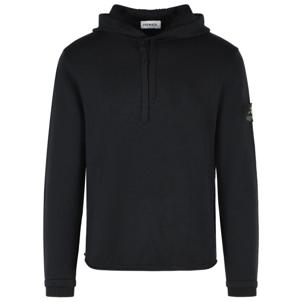 Premiata Black Merino Wool Turtleneck Sweater Men